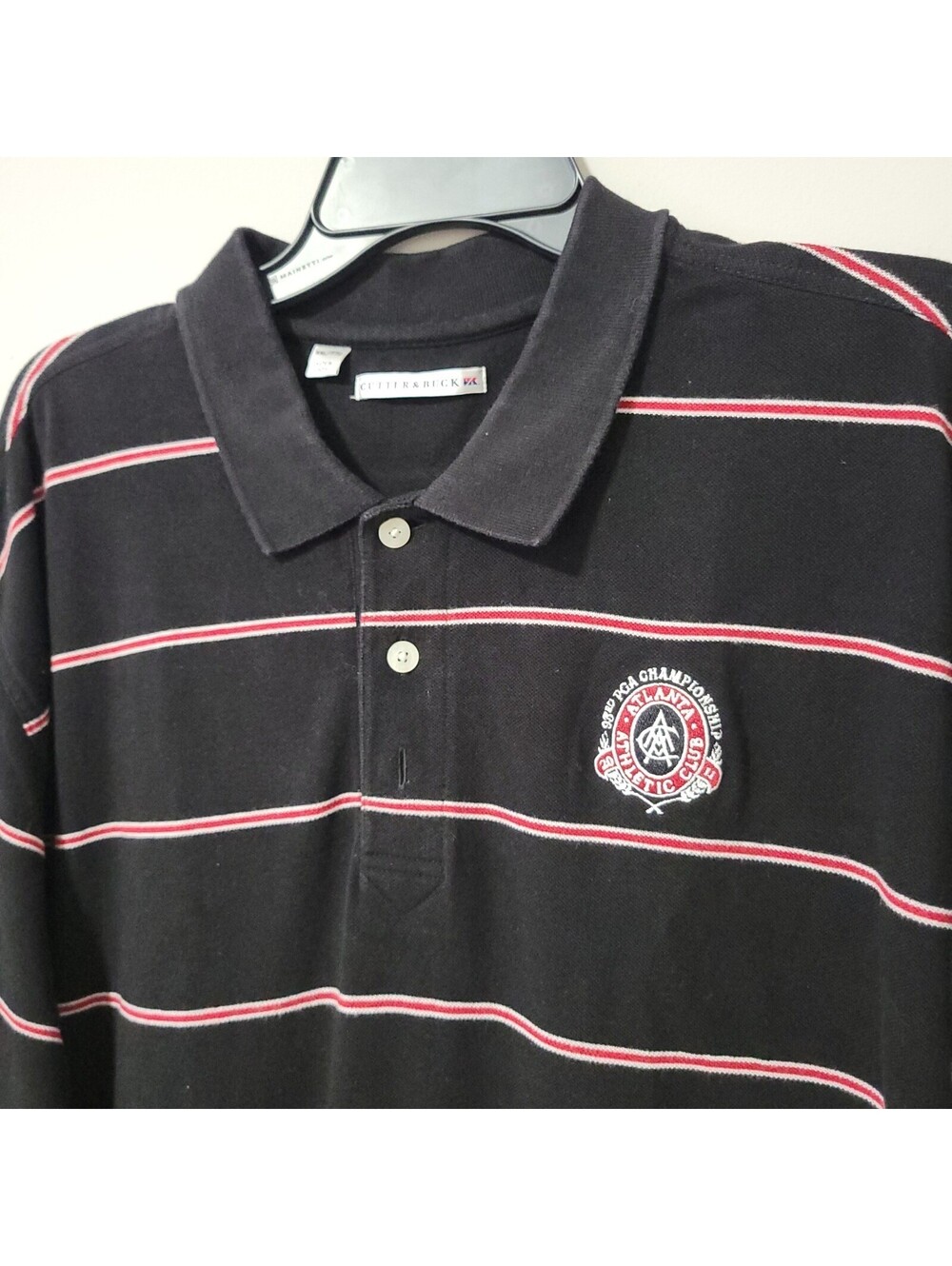 Cutter & Buck Polo Shirt Mens XXL Striped Georgia Bulldogs 93rd PGA Championship